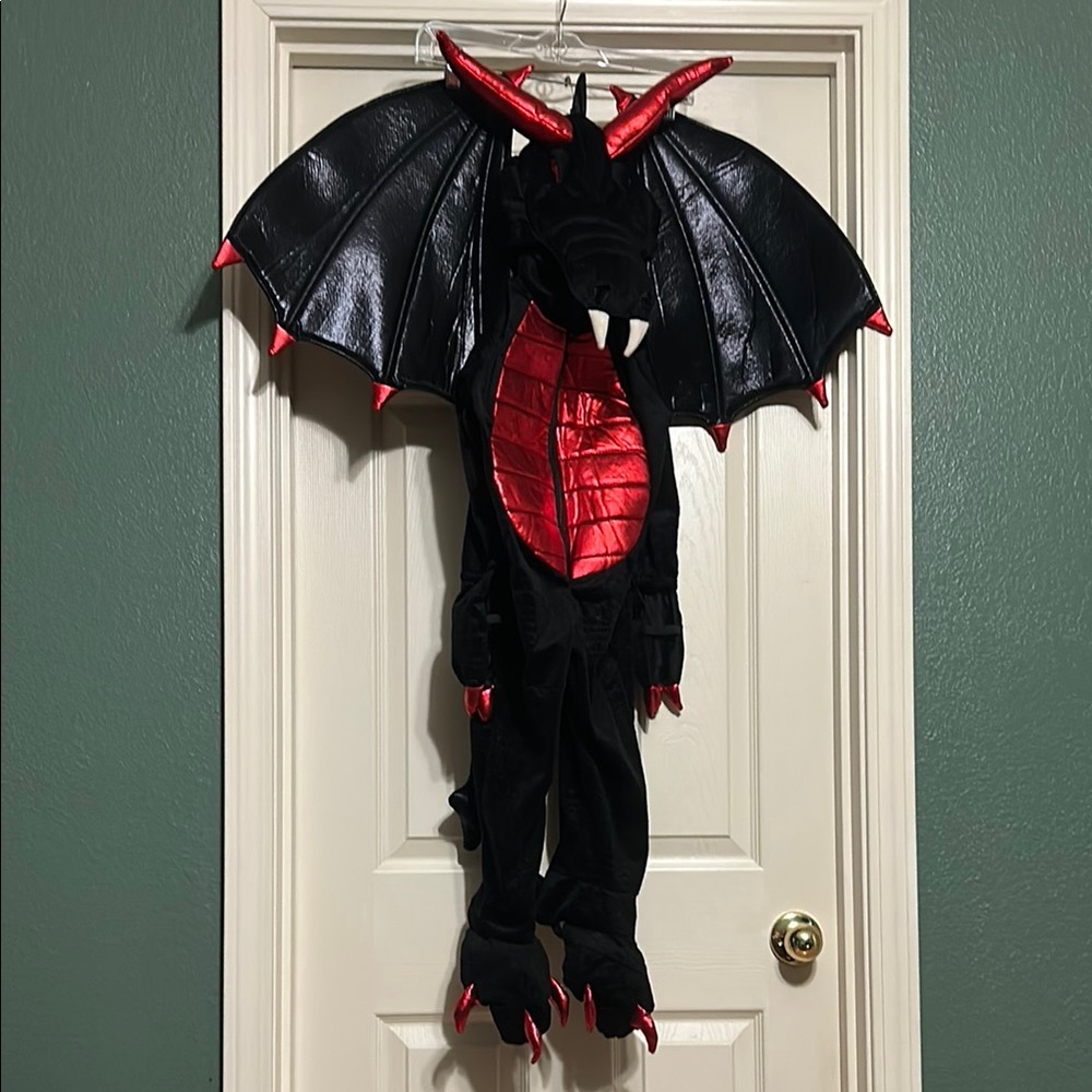 Black and Red Dragon Kids Costume 3t